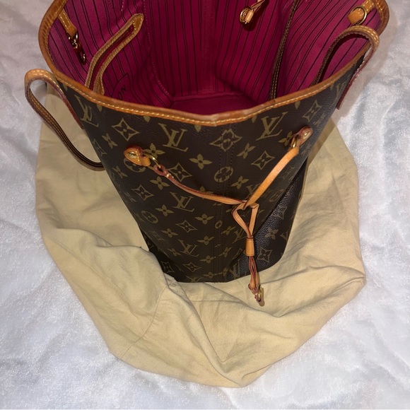 LOUIS VUITTON NEVERFULL MM MONOGRAM LV TOTE BAG - Picture 5 of 14